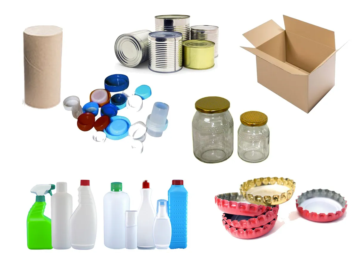 Ejemplos de materiales para manualidades de reciclaje