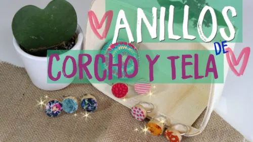 Anillos de corcho y tela Anillos de corcho y tela