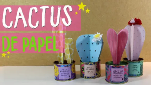 ¡¡Aprende a hacer Cactus de Papel Fáciles!!