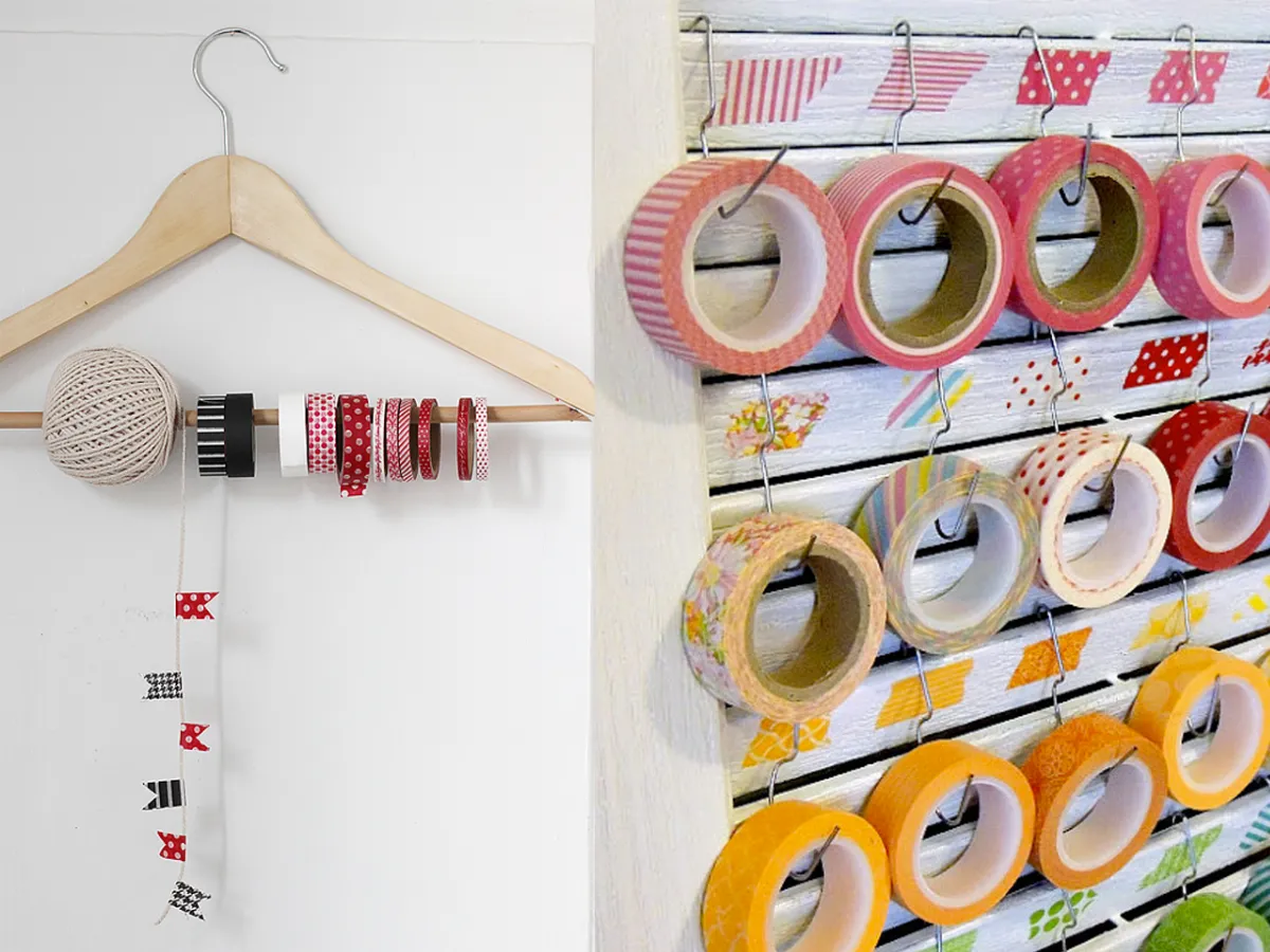 ideas de organizacion con washi tape