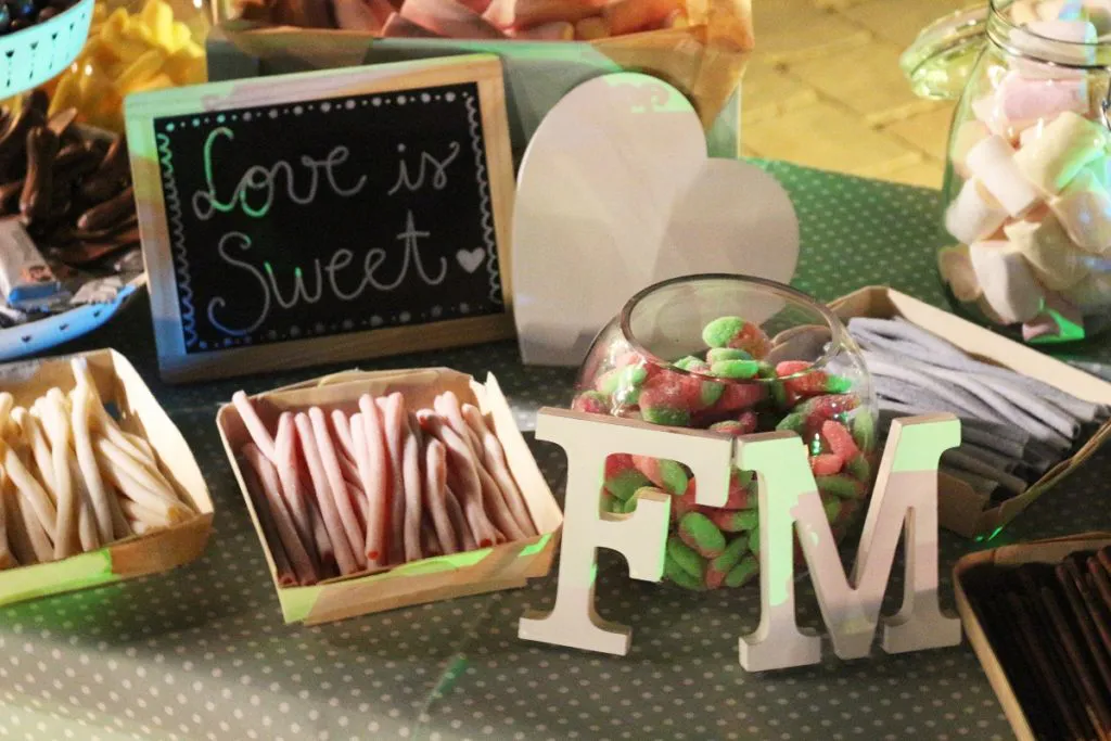 candy bar diy para bodas