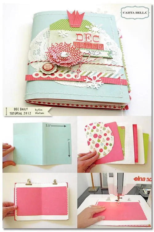 album scrap con sobres paso a paso