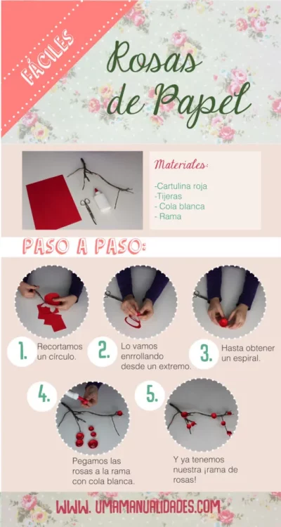 como hacer rosas de papel