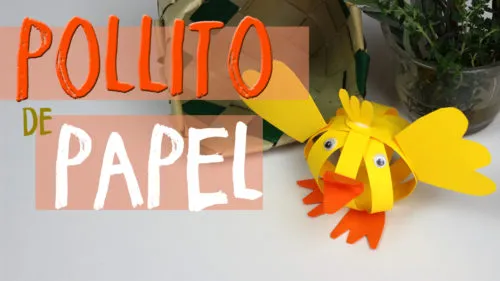 ¿Cómo hacer un pollito de papel para pascua?