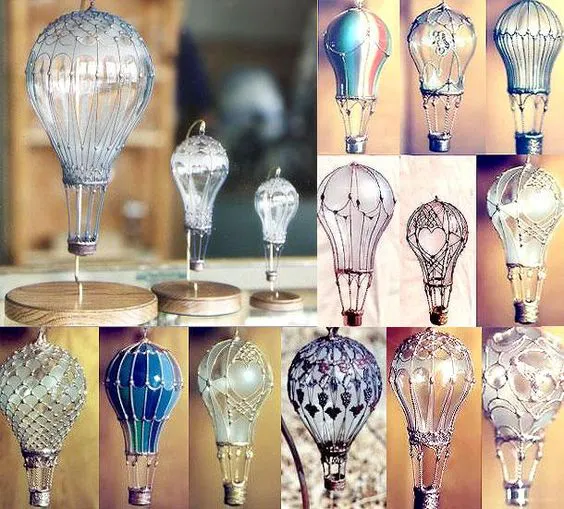 Ideas llenas de inspiración para decorar bombillas recicladas