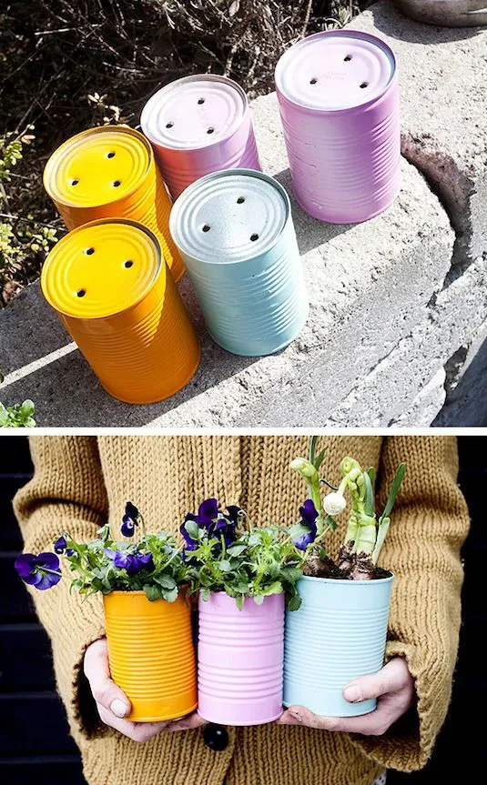 decorar tu jardin reciclando