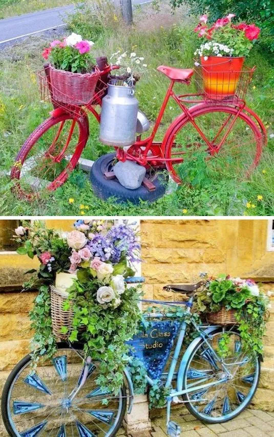 ideas decorar jardin reciclando