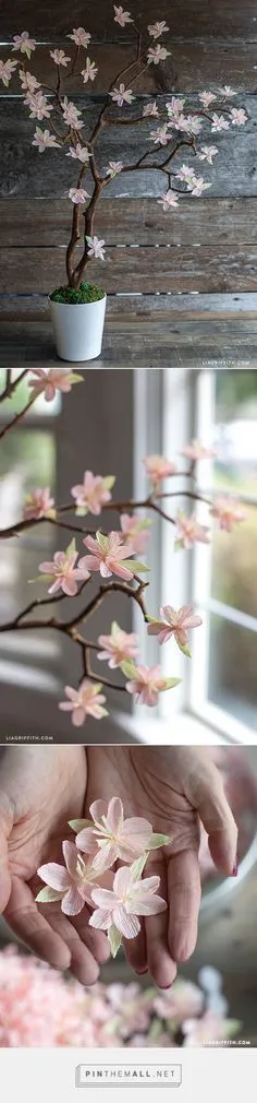 Crepe Paper Cherry Blossom Branches - Lia Griffith: 