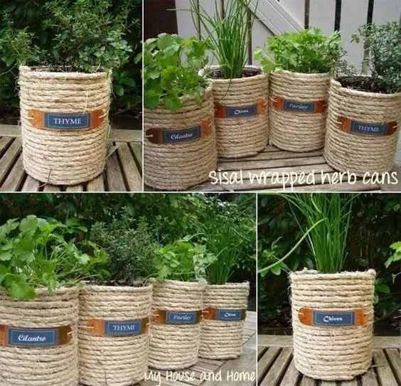 Low-budget and Easy Container Ideas For Herb Garden: 