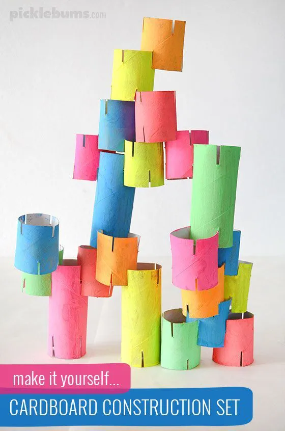 manualidades para niños de primaria con tubos de cartón