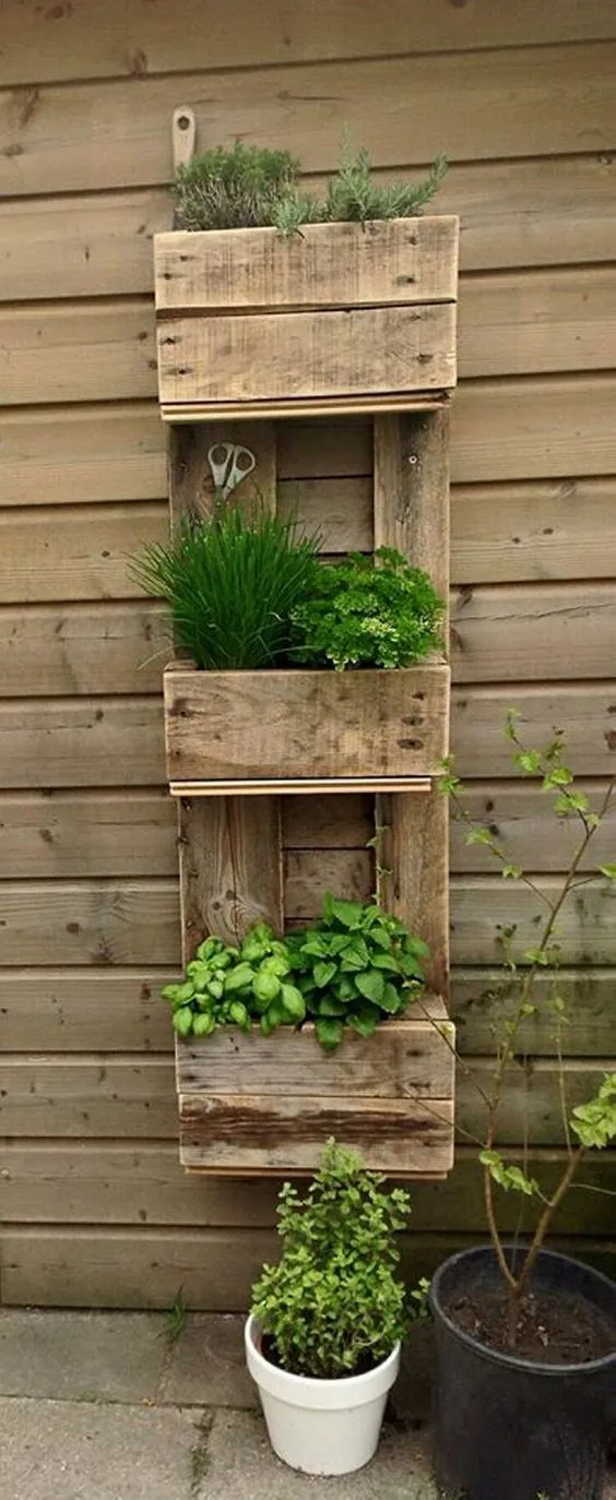 decoración de cajas de madera reciclada