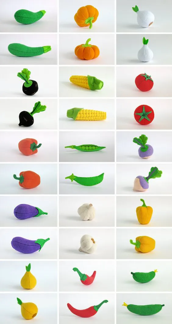 divertidas verduras recicladas para decorar cuartos infantiles