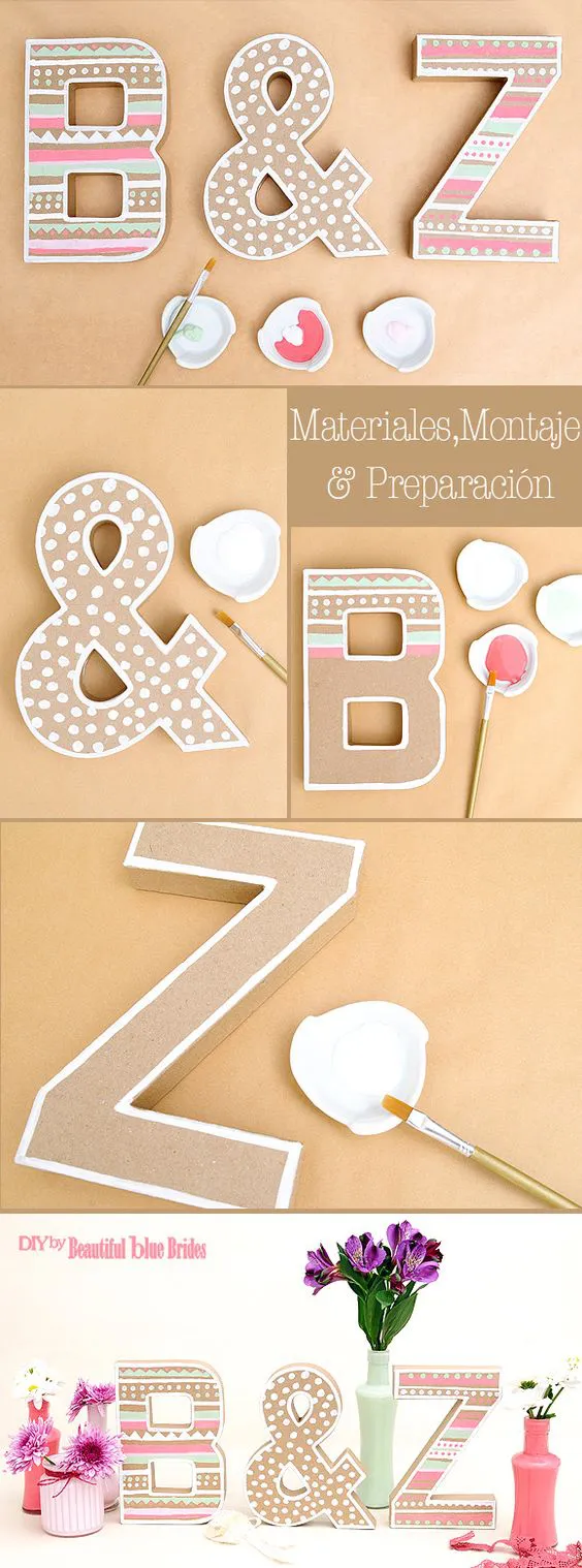 diy-iniciales-pintadas.jpg 580 × 1.562 pixels: