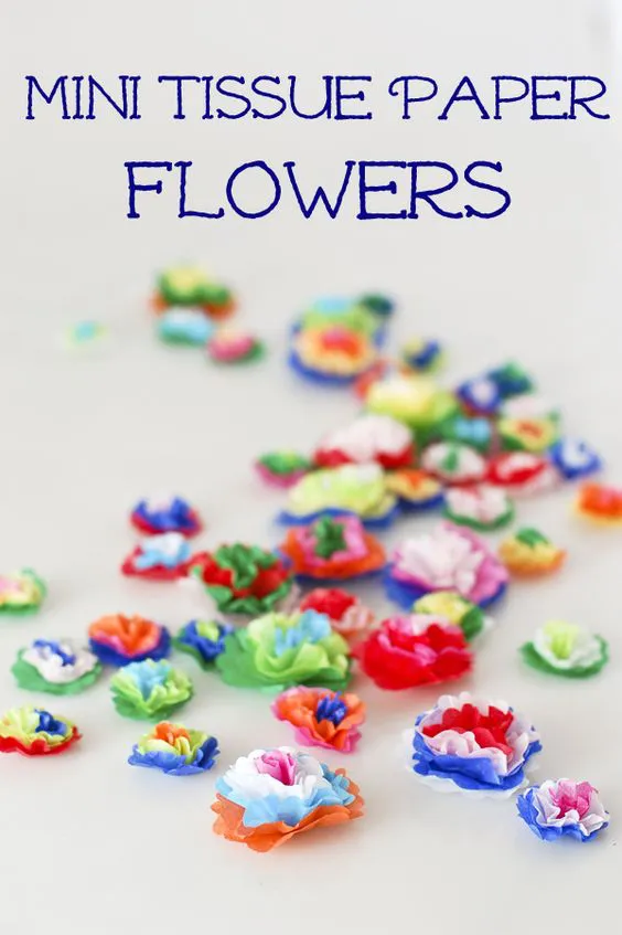 Cómo hacer las flores de papel Tissue Mini