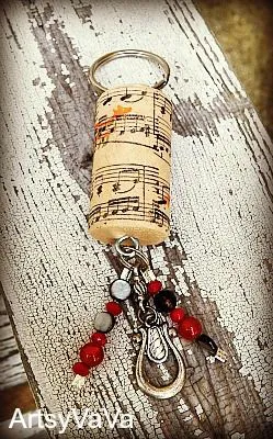 Artsy VaVa: Wine Cork Keychains DIY do this for a wine cork from a special date