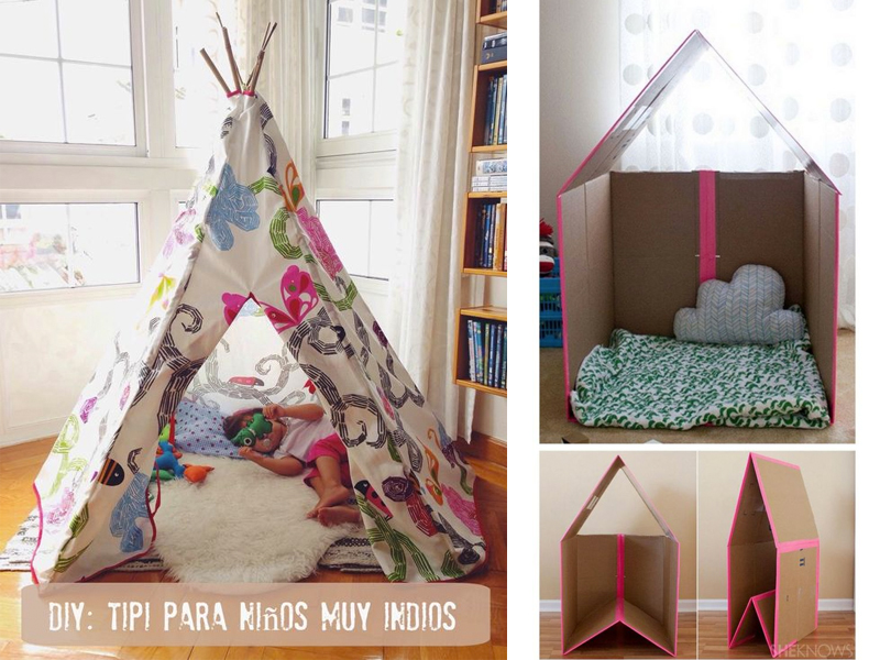 manualidades de verano para niños cabañas
