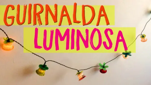 Guirnalda con capsulas de café luminosa Guirnalda con capsulas de café luminosa