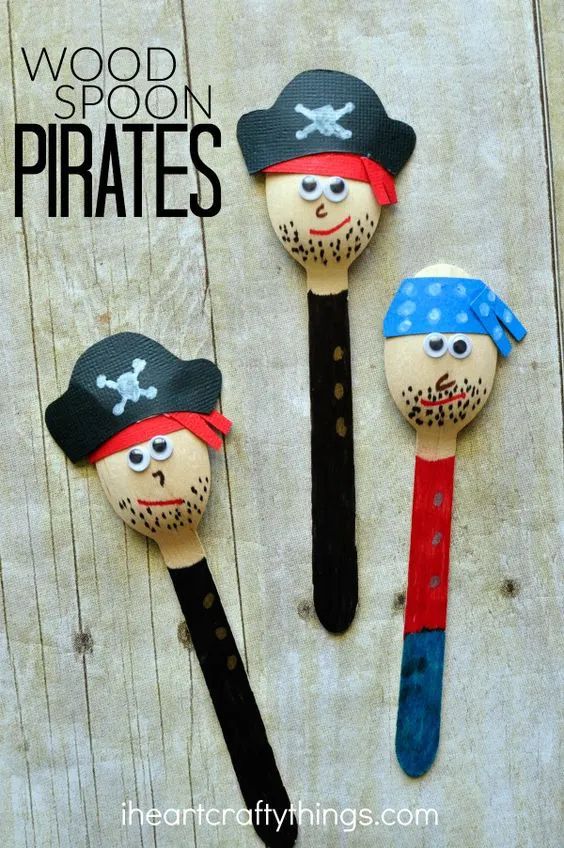 Awesome Pirate Craft for Kids // Hermosa manualidad de piratas para niños #crafty #diy #pirates: 