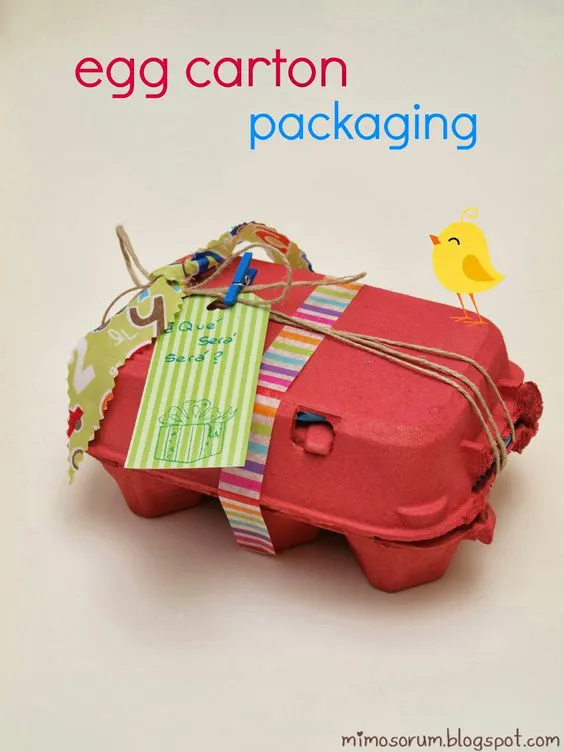 Tutorial para hacer un embalaje creativo y personalizado con una huevera. DIY: Egg carton Packaging