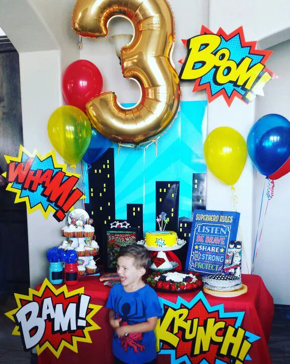  Decoraciones de fiesta de cumpleaños de superhéroe