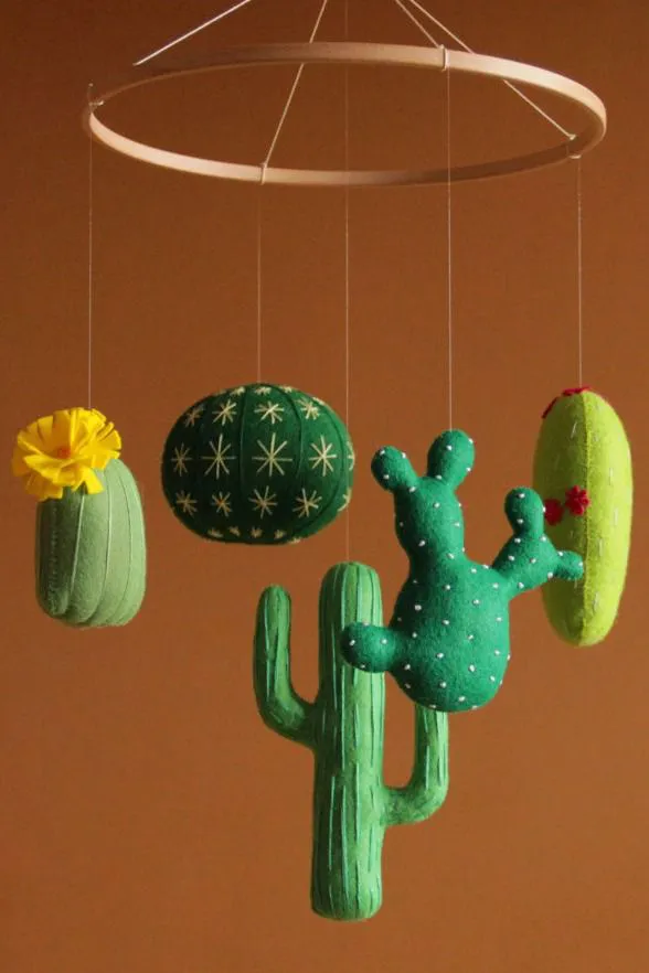 Cactus de fieltro para bebés
