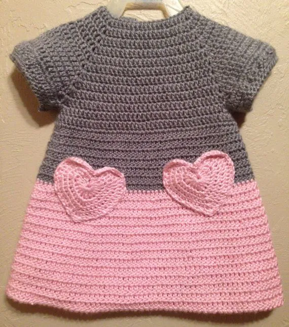 vestido de bebé de crochet