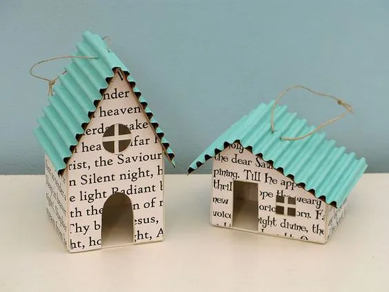 ornaments, ..uhmm!... casitas para un pesebre...: 