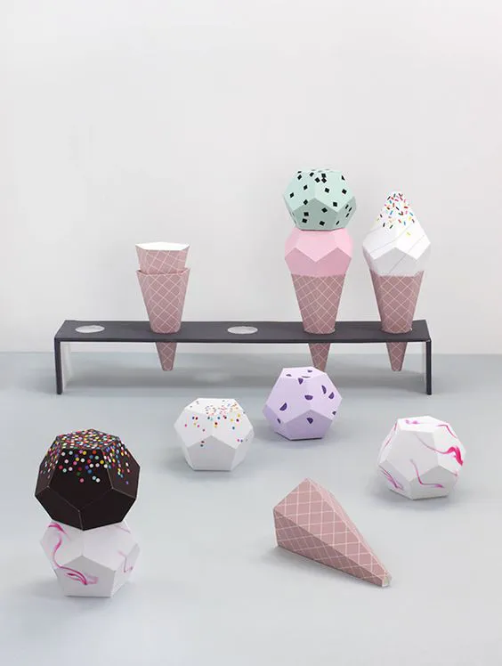 Modern Geometric Designs to Print and Build – Fubiz Media: