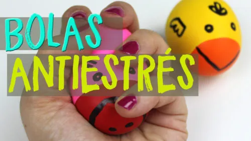 Pelota antiestrés casera con globos Pelota antiestrés casera con globos