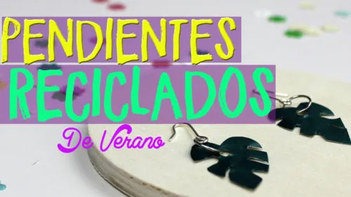 Pendientes con cápsulas de café