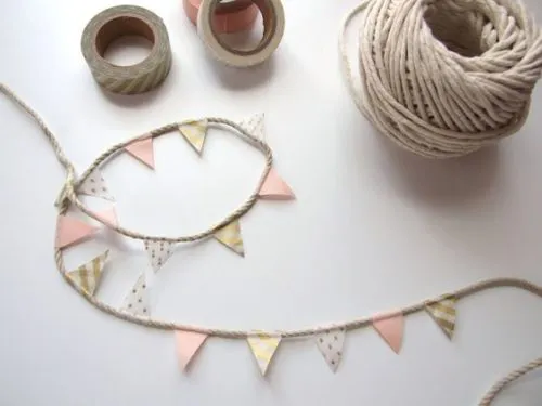 Ideas con Washi tape para Celebraciones