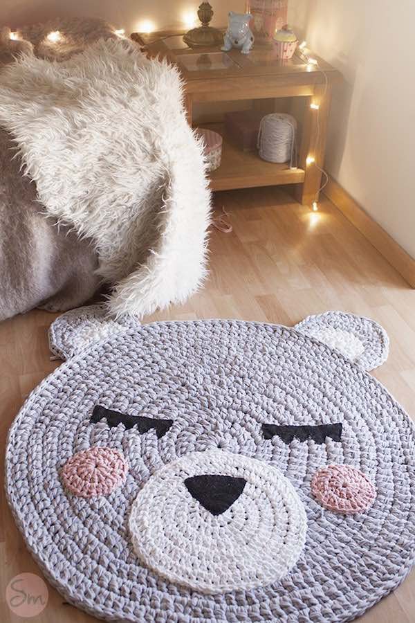 Alfombras a hotsell crochet para niños