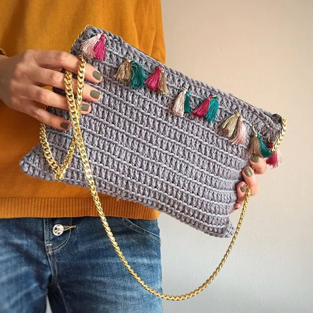 bolsos a crochet de fiesta