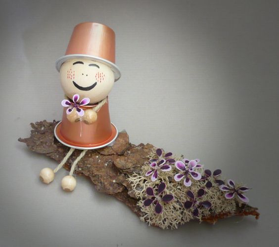 figurita navideña de capsulas nespresso
