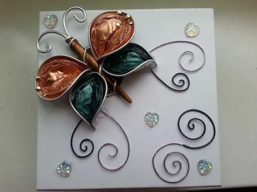 mariposa con capsulas