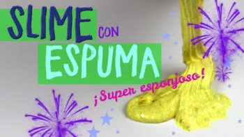 slime con espuma de afeitar