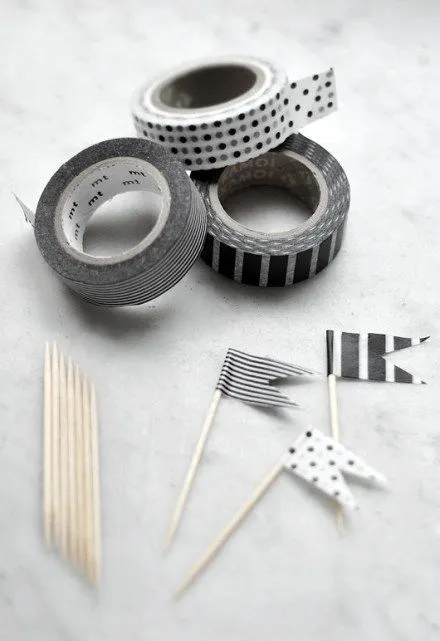 ideas con washi tape para celebraciones