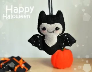 20 ideas de manualidades con fieltro de halloween