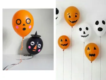 manualidades con globos de halloween