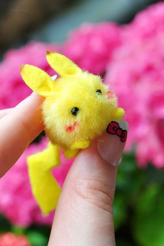 manualidades kawaii de pikachu