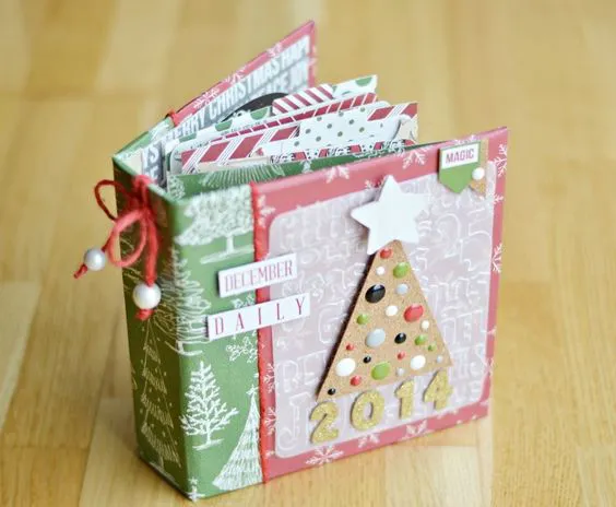 album de navidad de scrapbook