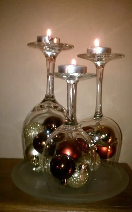 bolas de Navidad para decorar con copas