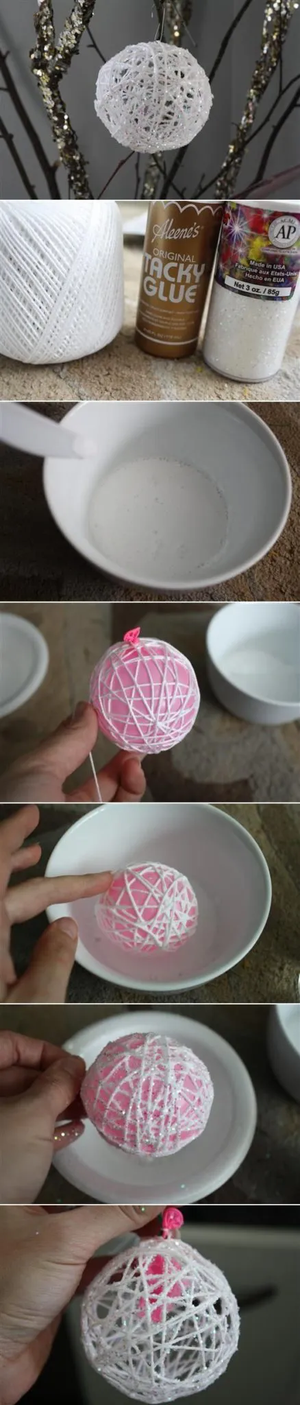 Cómo hacer bolas de Navidad con poliespán · Handfie DIY 