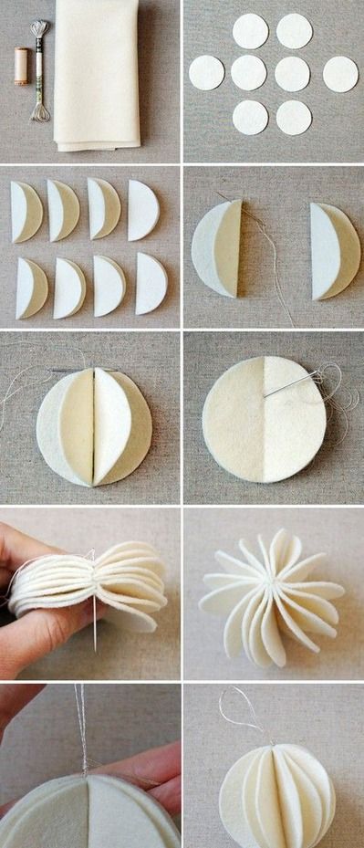 bolas navideñas con papel