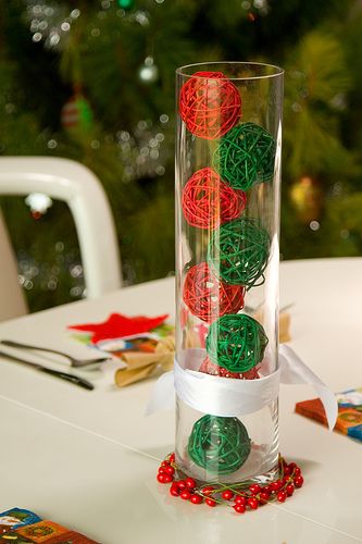 bolas navideñas de manualidades con hilo