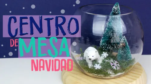 Centro de mesa de navidad de manualidades