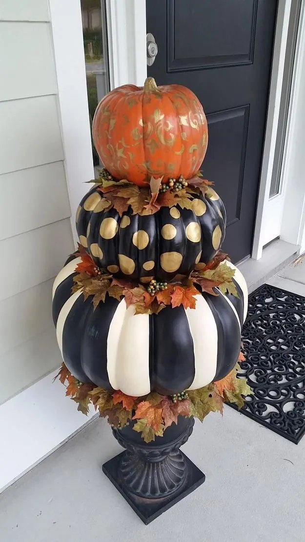 como decorar calabazas pintando