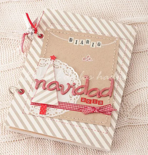 diario de navidad de scrapbook