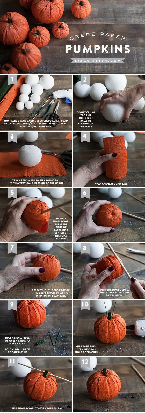 manualidades con calabazas de papel