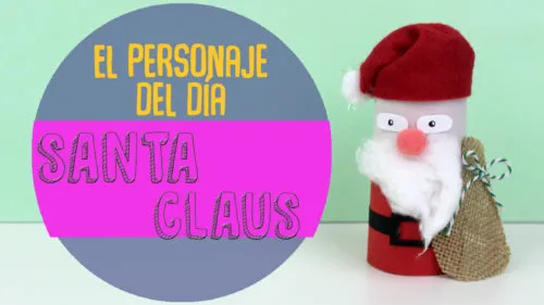 Manualidades de papa noel de Navidad